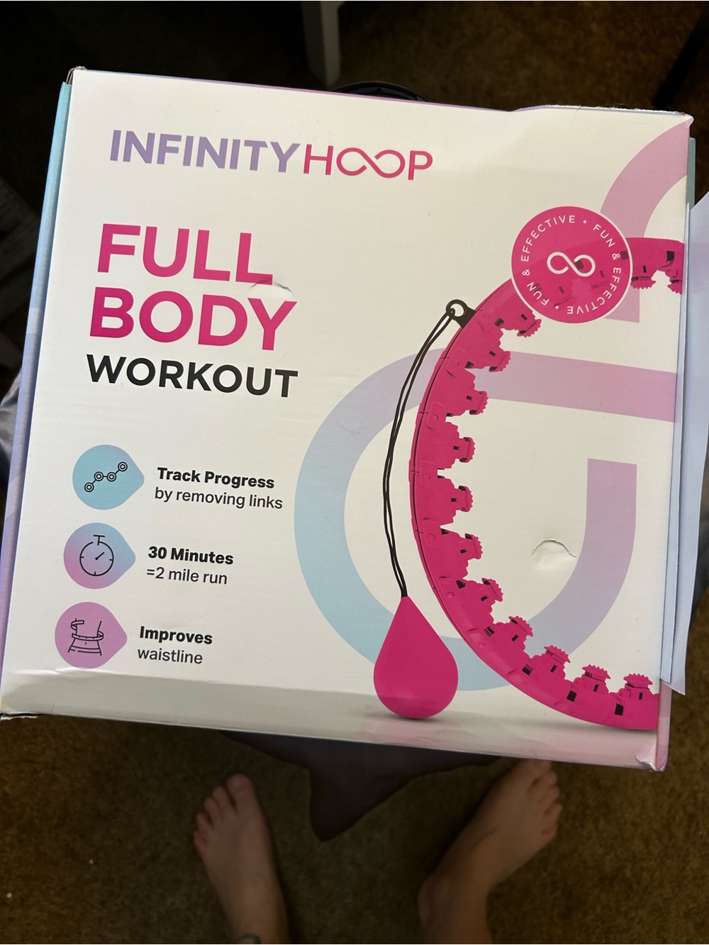 INFINITY Purple Full Body Workout Hoop